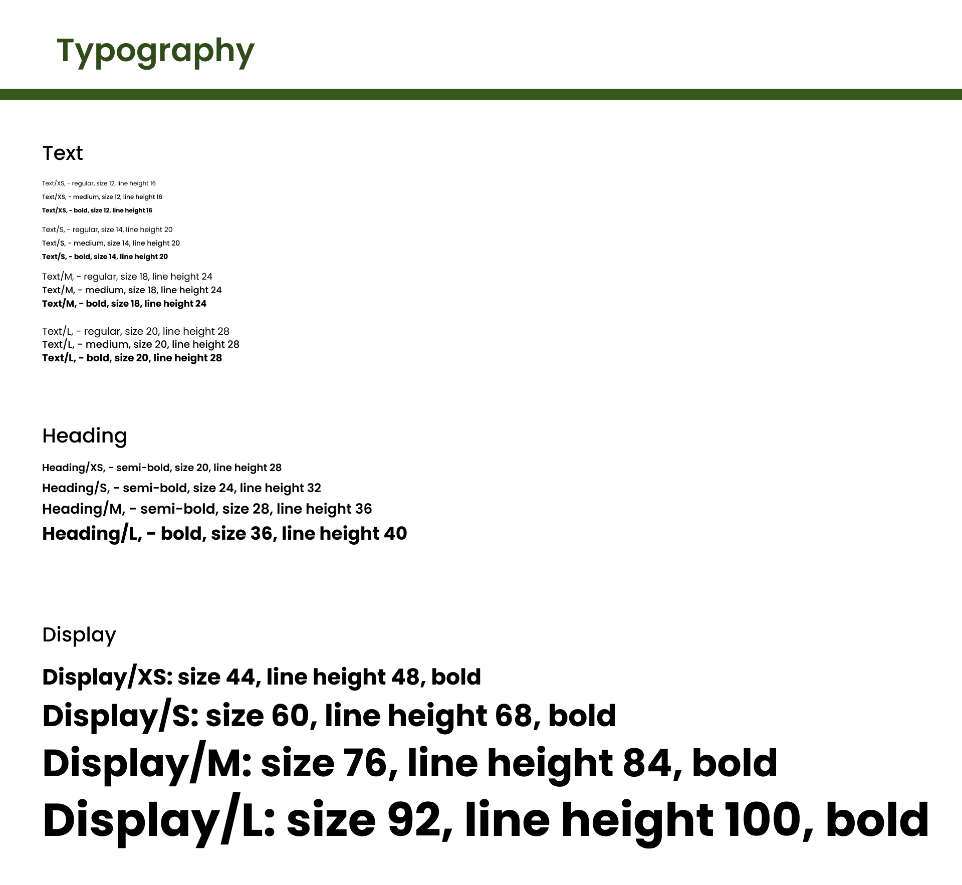 Typography for Dermaview design