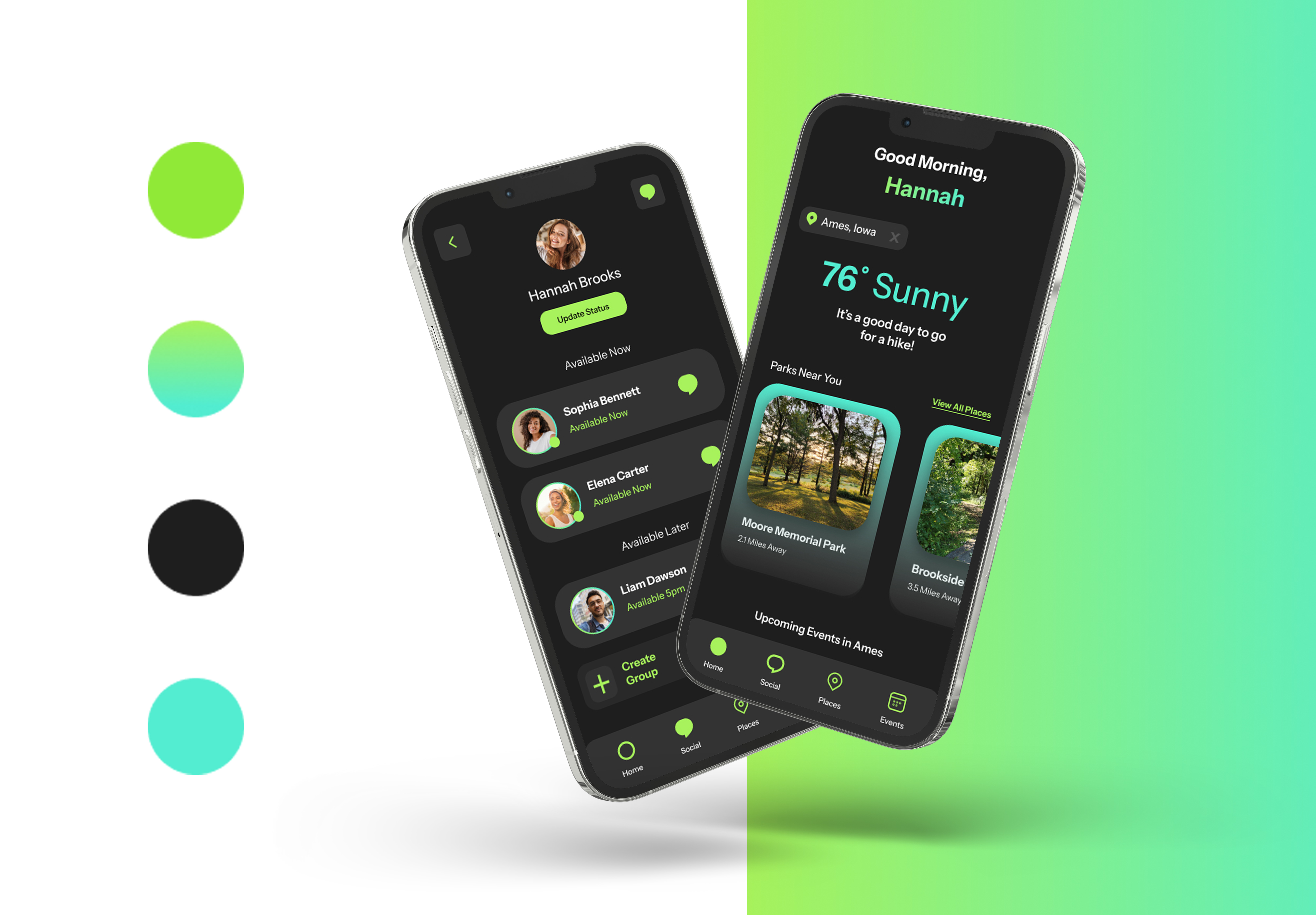 Reconnect app mockup