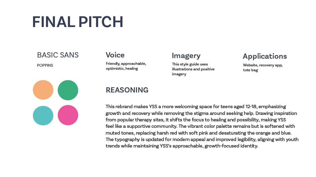 Pitch for Youth Shelter and Services rebrand